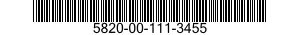 5820-00-111-3455  5820001113455 001113455