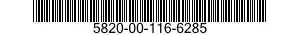5820-00-116-6285  5820001166285 001166285