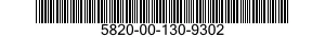 5820-00-130-9302  5820001309302 001309302