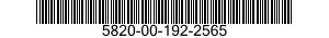 5820-00-192-2565  5820001922565 001922565
