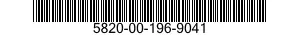 5820-00-196-9041 RECEIVER-TRANSMITTER,RADIO 5820001969041 001969041
