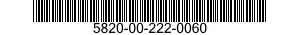 5820-00-222-0060  5820002220060 002220060