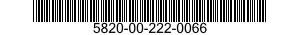 5820-00-222-0066  5820002220066 002220066