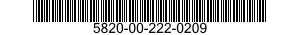 5820-00-222-0209  5820002220209 002220209