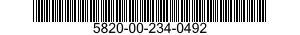 5820-00-234-0492  5820002340492 002340492