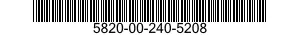5820-00-240-5208  5820002405208 002405208