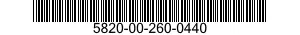 5820-00-260-0440  5820002600440 002600440
