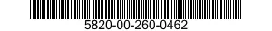 5820-00-260-0462  5820002600462 002600462