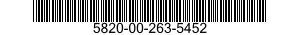 5820-00-263-5452  5820002635452 002635452