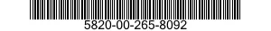 5820-00-265-8092  5820002658092 002658092