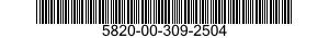 5820-00-309-2504  5820003092504 003092504