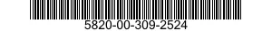 5820-00-309-2524  5820003092524 003092524