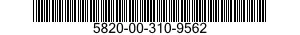 5820-00-310-9562  5820003109562 003109562