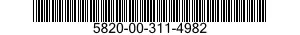 5820-00-311-4982  5820003114982 003114982