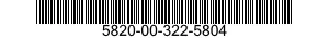5820-00-322-5804  5820003225804 003225804