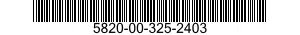 5820-00-325-2403  5820003252403 003252403
