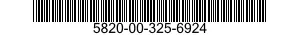 5820-00-325-6924  5820003256924 003256924