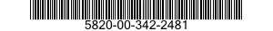5820-00-342-2481  5820003422481 003422481