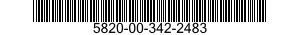5820-00-342-2483  5820003422483 003422483