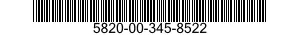 5820-00-345-8522 CLAMP,ELECTRICAL 5820003458522 003458522