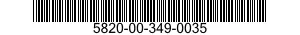 5820-00-349-0035  5820003490035 003490035