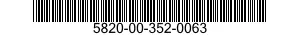 5820-00-352-0063  5820003520063 003520063