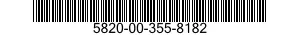 5820-00-355-8182  5820003558182 003558182