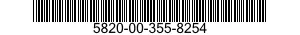 5820-00-355-8254  5820003558254 003558254