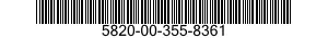 5820-00-355-8361  5820003558361 003558361