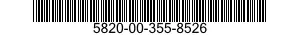 5820-00-355-8526  5820003558526 003558526