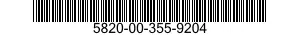 5820-00-355-9204  5820003559204 003559204