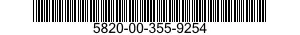 5820-00-355-9254  5820003559254 003559254