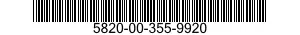 5820-00-355-9920  5820003559920 003559920