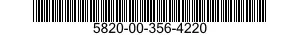 5820-00-356-4220  5820003564220 003564220