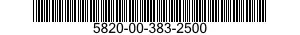 5820-00-383-2500  5820003832500 003832500