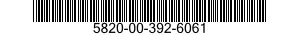 5820-00-392-6061  5820003926061 003926061
