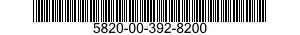5820-00-392-8200  5820003928200 003928200