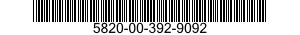 5820-00-392-9092  5820003929092 003929092