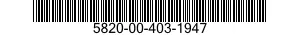 5820-00-403-1947  5820004031947 004031947