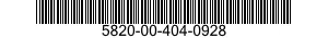 5820-00-404-0928  5820004040928 004040928