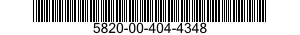 5820-00-404-4348  5820004044348 004044348