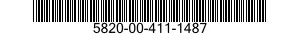 5820-00-411-1487  5820004111487 004111487