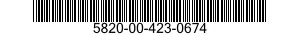 5820-00-423-0674  5820004230674 004230674