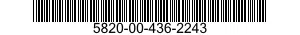 5820-00-436-2243  5820004362243 004362243