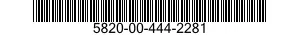5820-00-444-2281  5820004442281 004442281