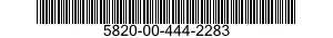 5820-00-444-2283  5820004442283 004442283