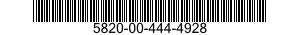 5820-00-444-4928  5820004444928 004444928