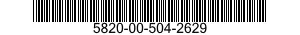 5820-00-504-2629  5820005042629 005042629