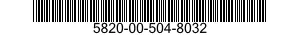 5820-00-504-8032  5820005048032 005048032