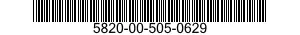 5820-00-505-0629  5820005050629 005050629